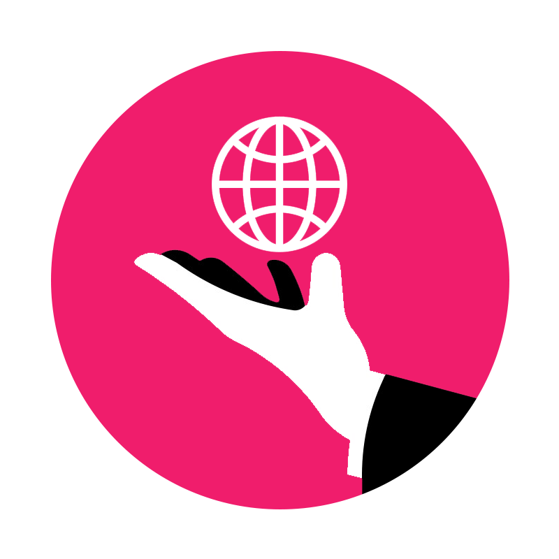 a hand holding a globe